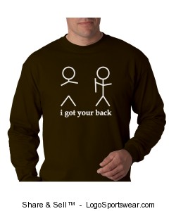 Hanes Adult Long Sleeve Beefy-T Design Zoom